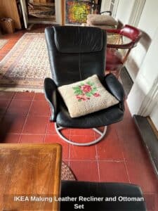 IKEA-Malung-Leather-Recliner-and-Ottoman-Set