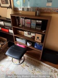 Mid-Century-Modern-Walnut-Bookcase