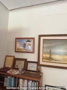 Norman-A.-Floyd-Framed-Art-and-Diplomas