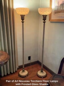 Pair-of-Art-Nouveau-Torchiere-Floor-Lamps-with-Frosted-Glass-Shades