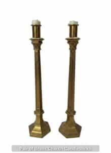 Pair-of-Brass-Church-Candlesticks-1