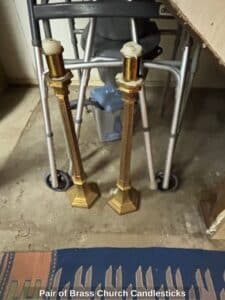 Pair-of-Brass-Church-Candlesticks