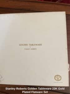 Stanley-Roberts-Golden-Tableware-K-Gold-Plated-Flatware-Set