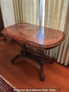 Victorian-Burl-Walnut-Side-Table