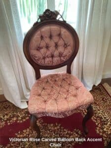 Victorian-Rose-Carved-Balloon-Back-Accent-Chair