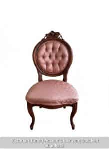 Victorian-Tufted-Accent-Chair-with-Stacked-Blankets-1