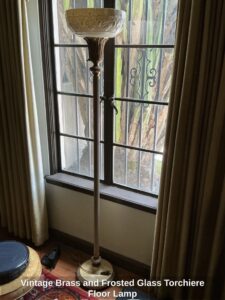 Vintage-Brass-and-Frosted-Glass-Torchiere-Floor-Lamp
