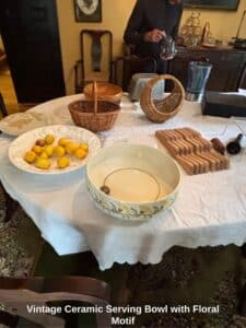 Vintage-Ceramic-Serving-Bowl-with-Floral-Motif