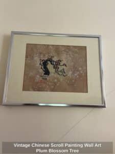 Vintage-Chinese-Scroll-Painting-Wall-Art-Plum-Blossom-Tree