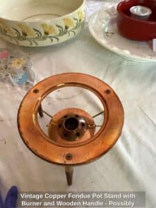 Vintage-Copper-Fondue-Pot-Stand-with-Burner-and-Wooden-Handle-Possibly-Culinox-or-Similar-Mid-Century-Swiss-Design