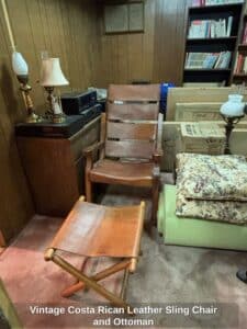 Vintage-Costa-Rican-Leather-Sling-Chair-and-Ottoman