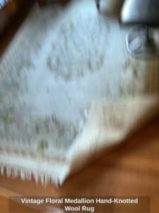 Vintage-Floral-Medallion-Hand-Knotted-Wool-Rug