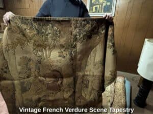 Vintage-French-Verdure-Scene-Tapestry-1