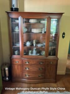 Vintage-Mahogany-Duncan-Phyfe-Style-China-Cabinet-and-Buffet