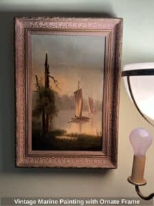 Vintage-Marine-Painting-with-Ornate-Frame