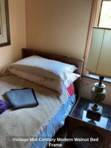 Vintage-Mid-Century-Modern-Walnut-Bed-Frame