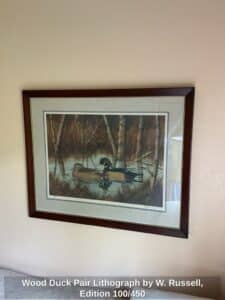 Wood-Duck-Pair-Lithograph-by-W.-Russell-Edition-or