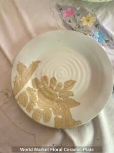 World-Market-Floral-Ceramic-Plate