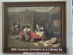 th-Century-Scholars-in-a-Library-by-Margaret-Dovaston