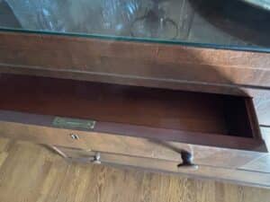 Antique-Flame-Mahogany-Empire-Style-Dresser-with-Mirror-third-image