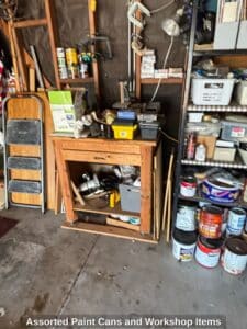 Assorted-Paint-Cans-and-Workshop-Items