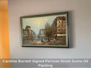 Caroline-Burnett-Signed-Parisian-Street-Scene-Oil-Painting