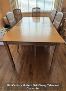 Mid-Century-Modern-Oak-Dining-Table-and-Chairs-Set