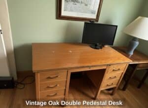 Vintage-Oak-Double-Pedestal-Desk