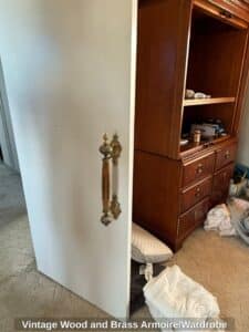 Vintage-Wood-and-Brass-Armoire-or-Wardrobe