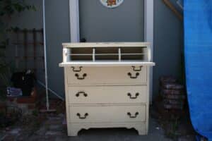 Antique-Painted-Secretary-Desk-with-Three-Drawers