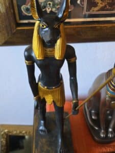 Anubis-Figurine-with-Staff-and-Lotus-Motif-Base