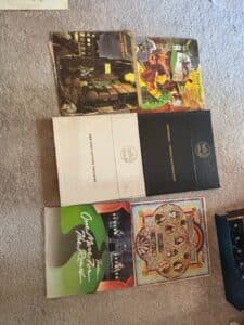 Assorted-Vinyl-Records-Collection-David-Bowie-Lynyrd-Skynyrd-Fred-Waring-The-Love-Letters-Treasury-Finleys-Heroes