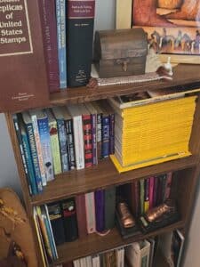 Collection-of-Books-and-National-Geographic-Magazines