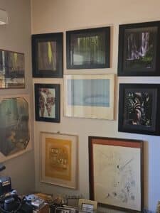 Collection-of-Framed-Art-Prints-including-Nature-Religious-and-Fantasy-Art
