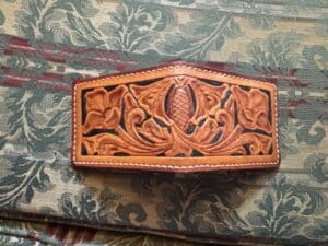 Hand-Tooled-Leather-Bifold-Wallet-with-Floral-and-Scroll-Design-second-image