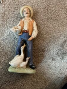 Homco-Farmer-Feeding-Ducks-Figurine-