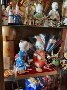 Japanese-Dolls-and-Collectibles-including-Kokeshi-Geisha-and-Hakata-Dolls