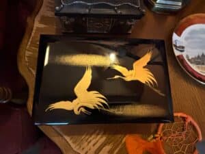 Japanese-Lacquer-Box-with-Cranes