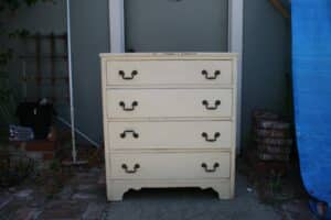 Vintage-Cream-Painted-Four-Drawer-Chest-of-Drawers