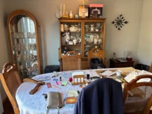 Vintage-Curio-Cabinet-with-Glass-Doors-and-Shelving