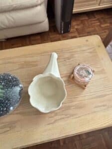 Ceramic-Cornucopia-Vase-and-Sedona-Coaster-Set