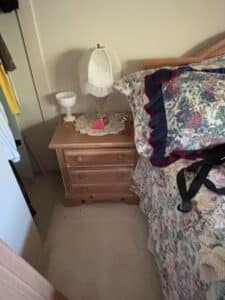 Croscill-Victoria-Floral-Elizabeth-Gray-Three-Drawer-Nightstand-second-image