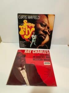 Curtis-Mayfield-Super-Fly-and-Ray-Charles-Modern-Sounds-in-Country-and-Western-Music-Vinyl-Records