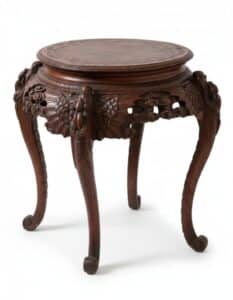 Antique-Chinese-Carved-Rosewood-Jardiniere-Stand-with-Marble-Top