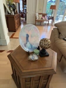 Antique-Chinese-Carved-Rosewood-Plant-Stand-with-Marble-Top-second-image