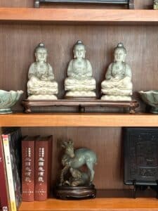 Chinese-Carved-Soapstone-Buddha-Triad