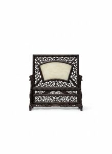 Chinese-Export-Carved-Zitan-Table-Screen-with-Jade-Insert