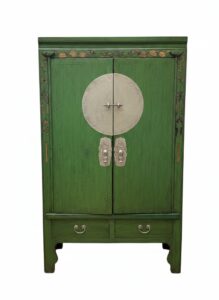 Chinese-Export-Style-Green-Lacquer-Wedding-Cabinet