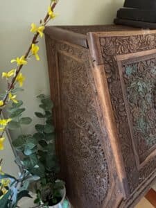 Chinese-Hand-Carved-Teak-Secretary-Desk-third-image