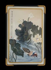 Chinese-Ink-and-Color-Painting-of-Mandarin-Ducks-and-Lotus-by-Duan-Luqing